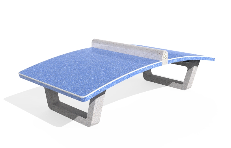 Il tavolo da Teqball in calcestruzzo ad alte prestazioni